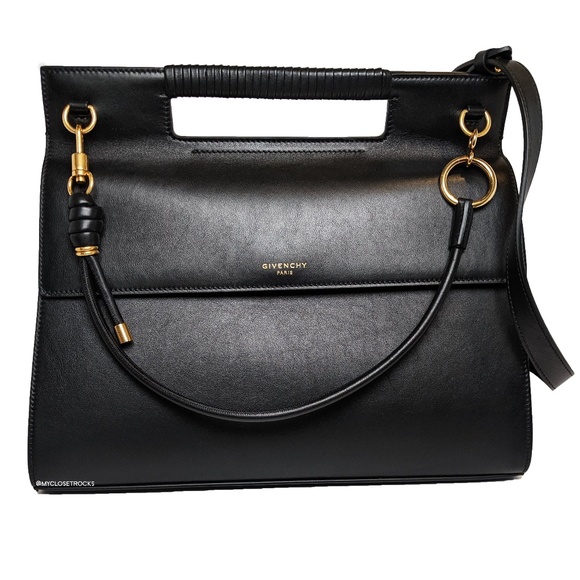 Givenchy Handbags - SOLD Givenchy Black Large Whip Lathe Bag